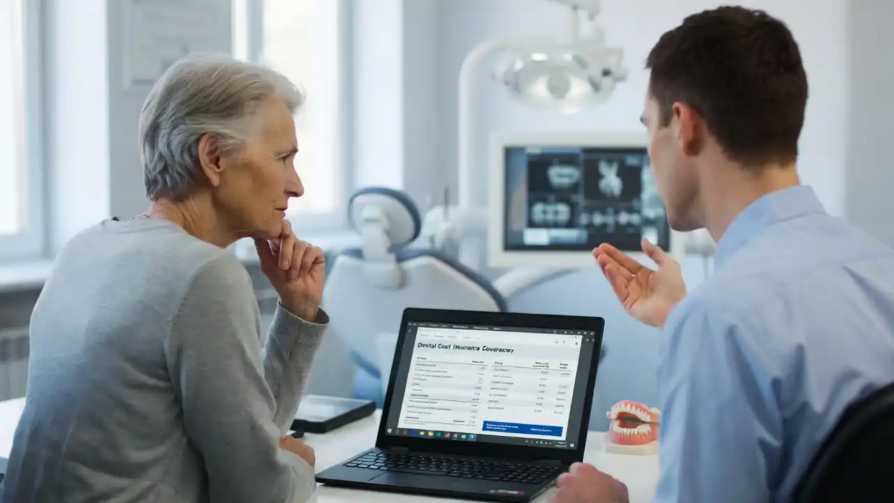 Person reviewing dental insurance costs and comparing coverage plans