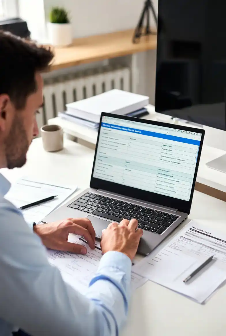 Exploring Dental Insurance Guides Person exploring dental insurance guides and comparing plans online