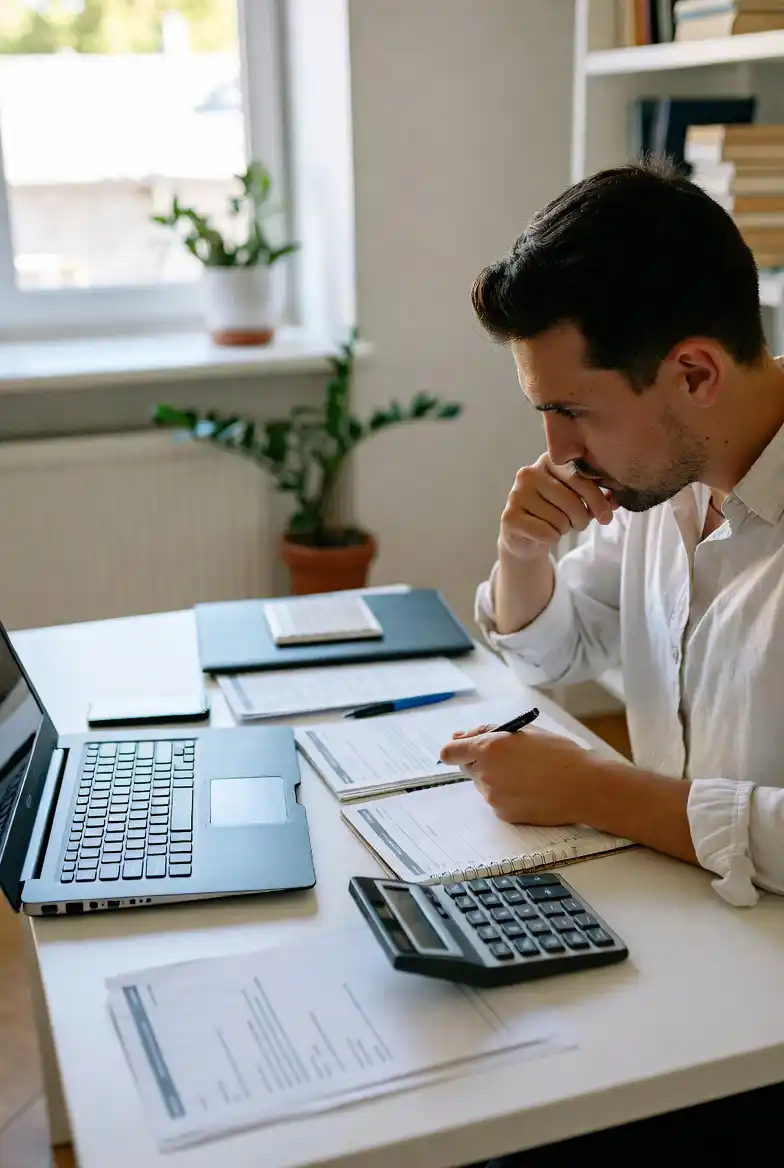Person reviewing dental insurance costs and comparing plan options